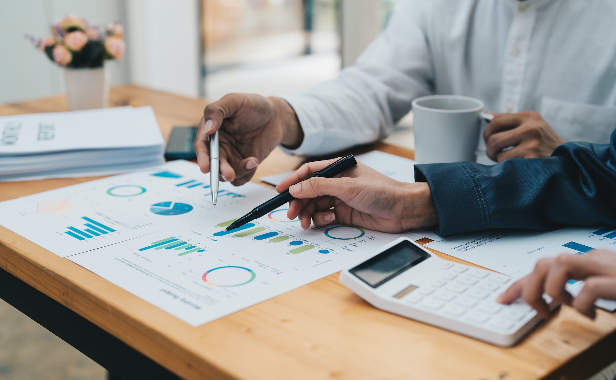 Business people accounting working with analysis Individual income tax return accounting financial Business people accounting working with analysis Individual income tax return accounting financial